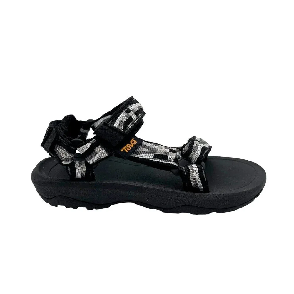 Teva Hurricane Little Boys‎ Sport Sandals Size 11 Black Gray Adjustable Straps